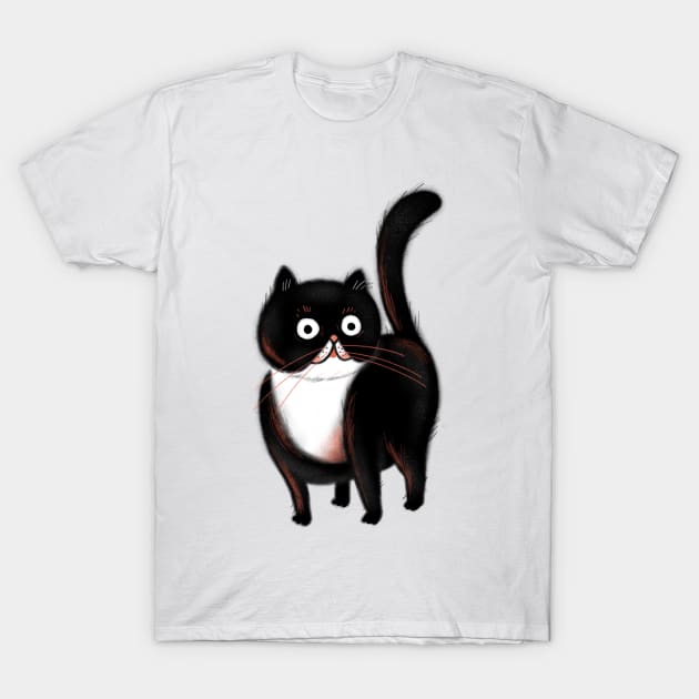 Little black cat T-Shirt by Arpi Design Studio